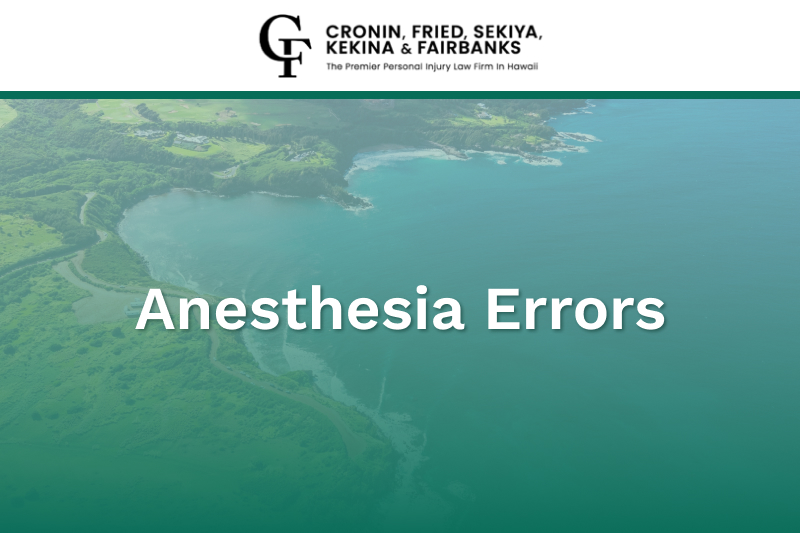 anesthesia errors