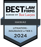 Best Law Firms ranked by Best Lawyers | Hawaii | Litigation - Insurance . Tier 1 | 2024